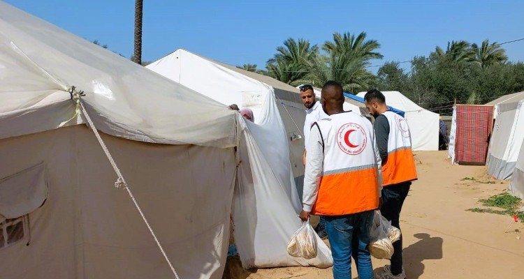 تقير عن الاستجابة الإنسانية لجمعية الهلال الأحمر الفلسطيني